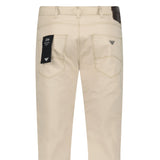 Emporio Armani J06 Slim Fit Jeans in Beige