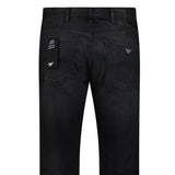 Emporio Armani J21 Regular Fit Jeans in Washed Black