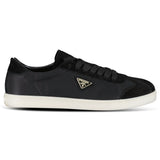 Prada Lane Toe Suede Sneakers in Black