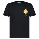 Casablanca Les Éléments Printed Cotton T-Shirt in Black