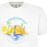 Casablanca 'Oasis' Jersey T-Shirt in White