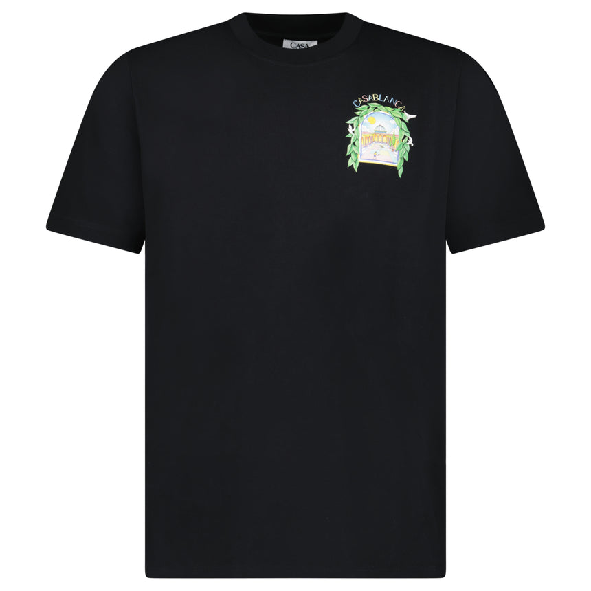 Casablanca L'Arche Tennis Club T-Shirt in Black
