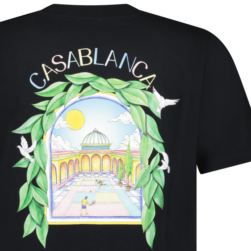 Casablanca L'Arche Tennis Club T-Shirt in Black