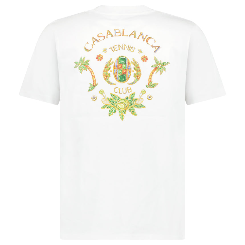 Casablanca Joyaux D'Afrique Tennis Club Printed T-Shirt in White