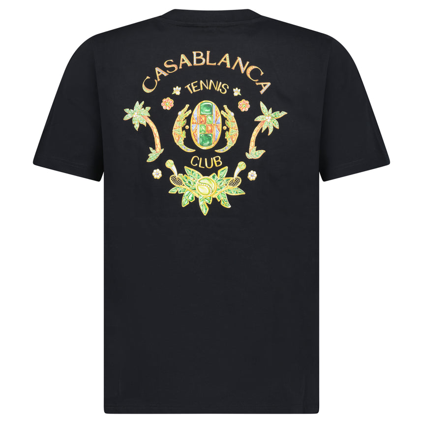 Casablanca Joyaux D'Afrique Tennis Club Printed T-Shirt in Black