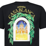 Casablanca Avenida Short Sleeve T-Shirt in Black