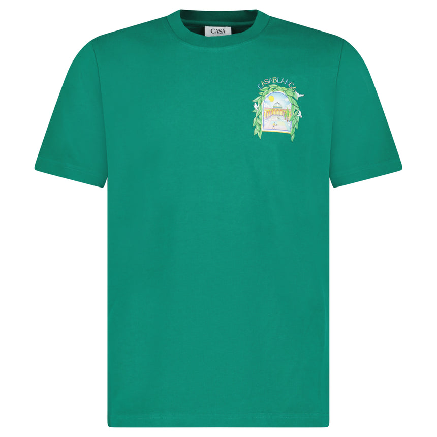 Casablanca L'Arche Tennis Club T-Shirt in Green