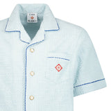 Casablanca Monogram Towelling Shirt in Light Blue