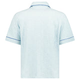 Casablanca Monogram Towelling Shirt in Light Blue