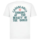 Casablanca "Looking at the Beauty of the World" Printed T-Shirt in White