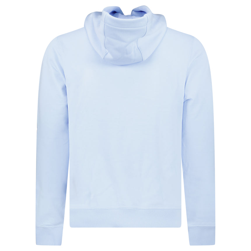 Burberry ‘Farley’ Logo Embroidered Hoodie in Light Blue