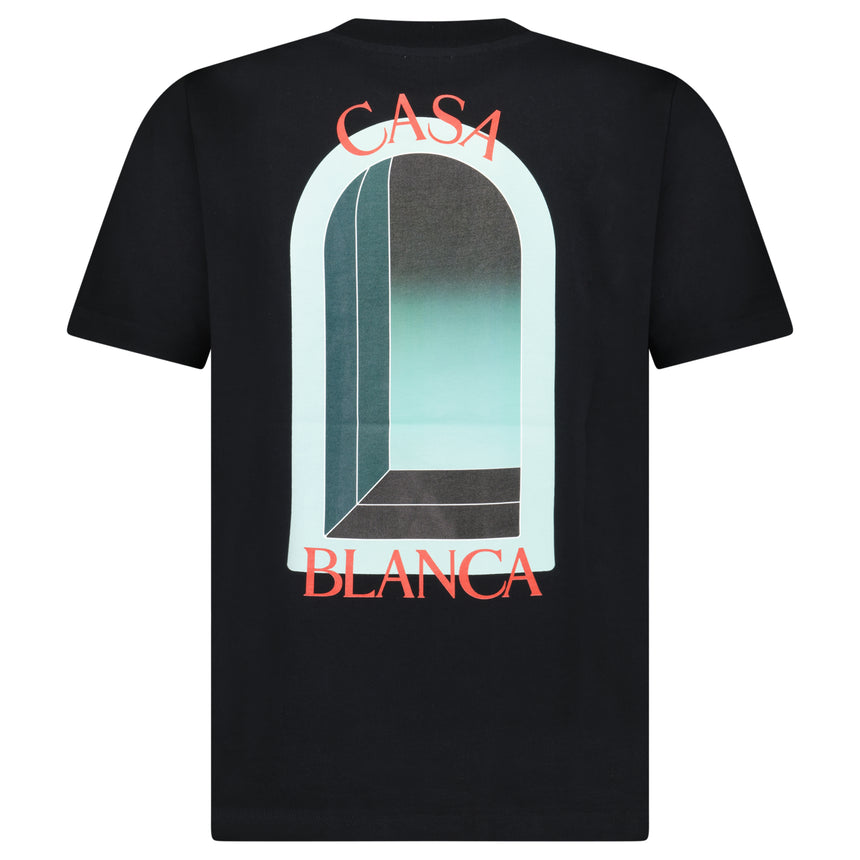 Casablanca L'Arche Short Sleeve T-Shirt in Black