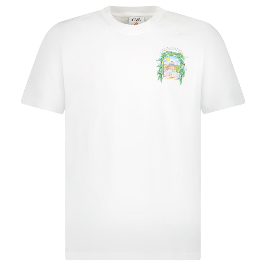 Casablanca L'Arche Tennis Club T-Shirt in White