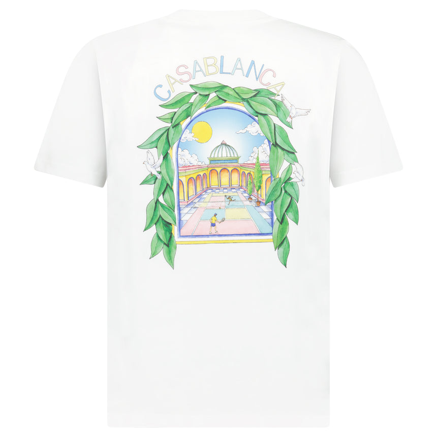 Casablanca L'Arche Tennis Club T-Shirt in White