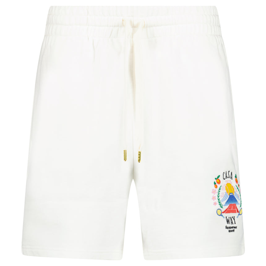 Casablanca "Casa Way" Classic Sweatshorts in White