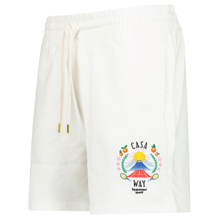 Casablanca "Casa Way" Classic Sweatshorts in White