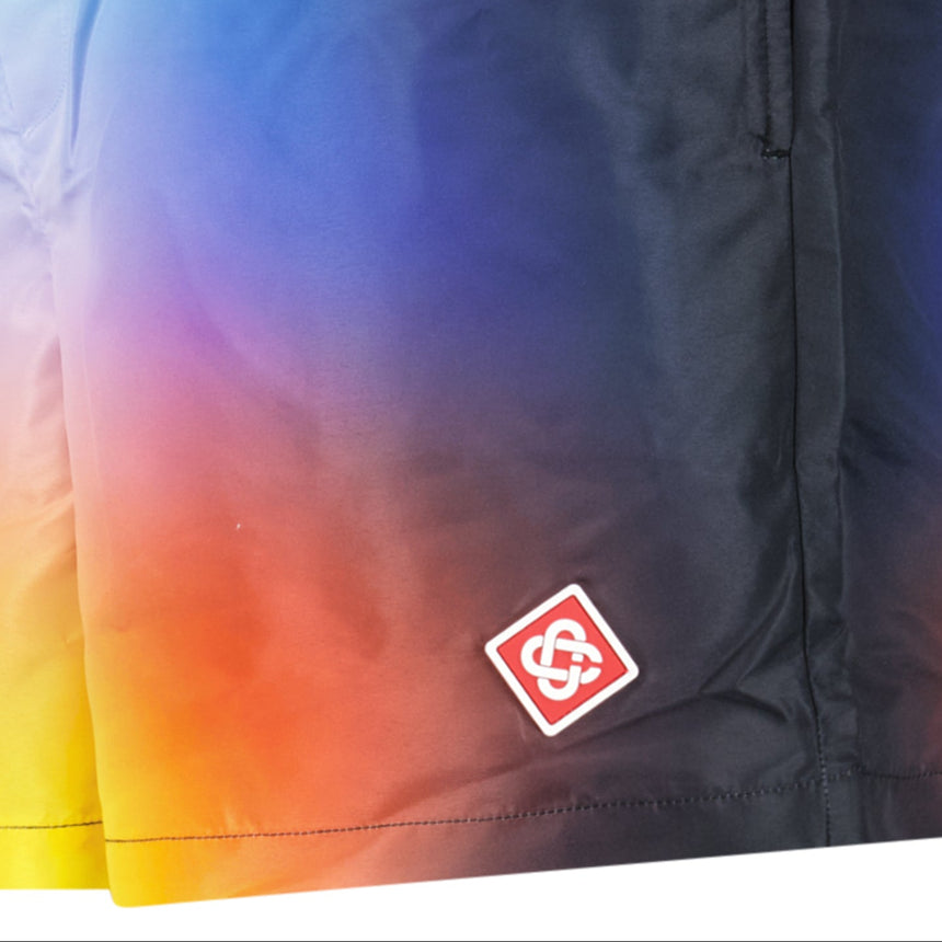 Casablanca Tie Dye Swim Shorts in Gradient Multicolour
