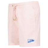 Casablanca "Greek Temple" Rubber Patch Sweatshorts in Pink