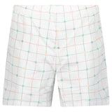 Casablanca "Tennis Check" Technical Swim Shorts in White