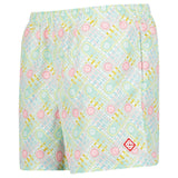 Casablanca "Le Jeu" Interlocking Monogram Swim Shorts in Pastel Multi
