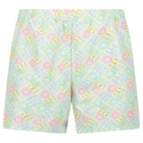 Casablanca "Le Jeu" Interlocking Monogram Swim Shorts in Pastel Multi