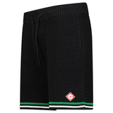 Casablanca Tennis Crochet Shorts in Black