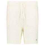 Casablanca Logo Textured Cotton-Blend Shorts in Light Beige