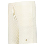 Casablanca Logo Textured Cotton-Blend Shorts in Light Beige