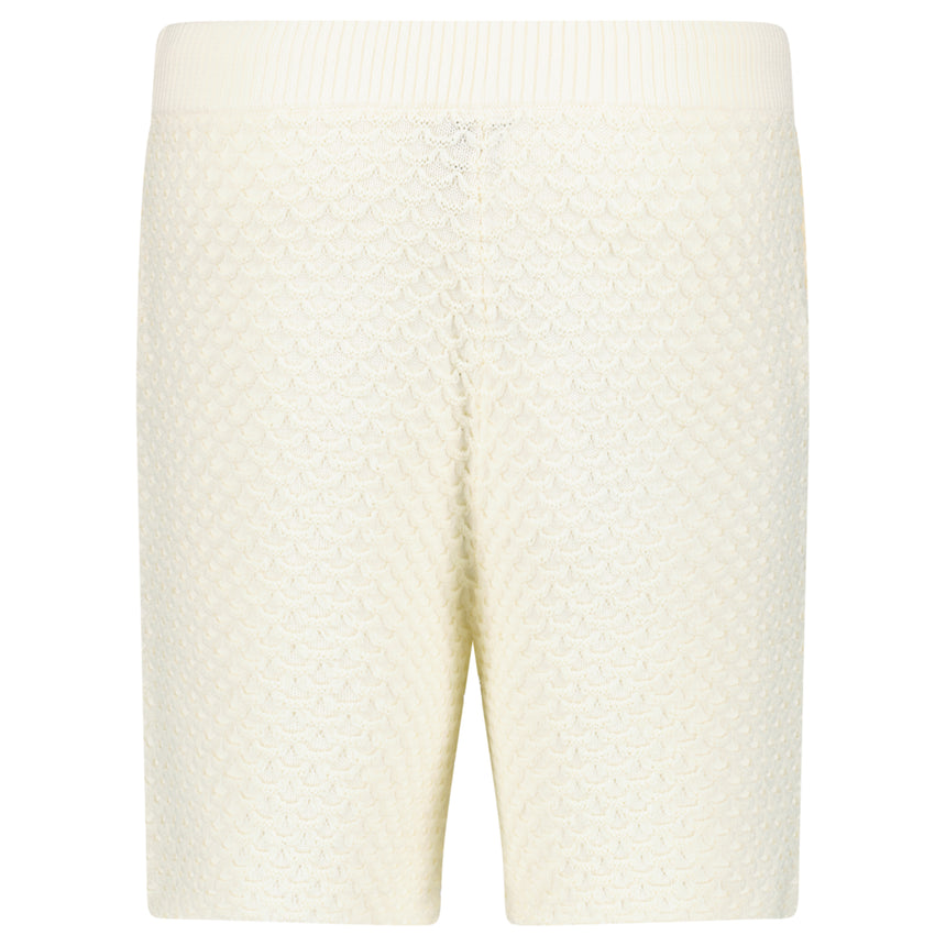 Casablanca Logo Textured Cotton-Blend Shorts in Light Beige