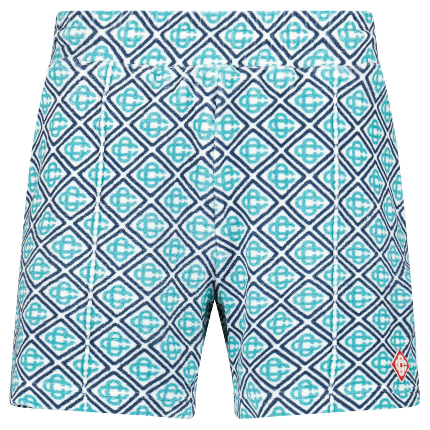 Casablanca Towelling Short in Turquoise Green