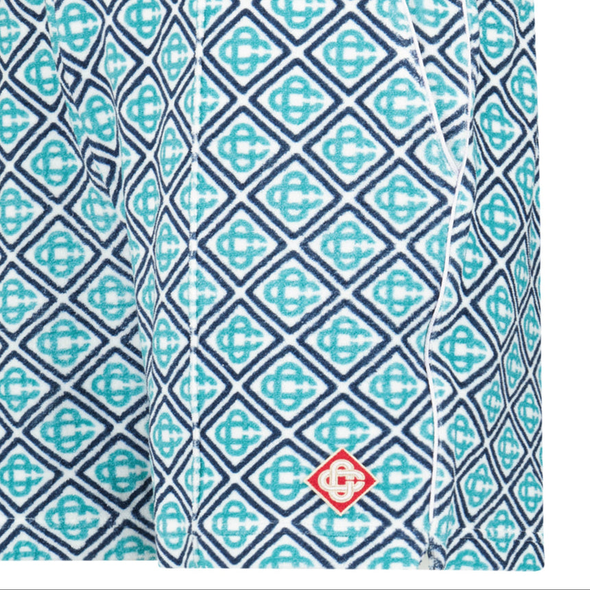 Casablanca Towelling Short in Turquoise Green
