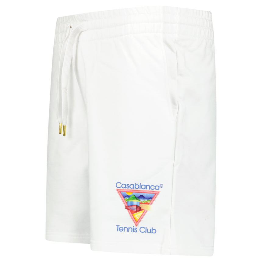 Casablanca Tennis Club Icon Sweatshorts in Off-White