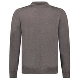 Gran Sasso Quarter Zip Wool Jumper in Brown