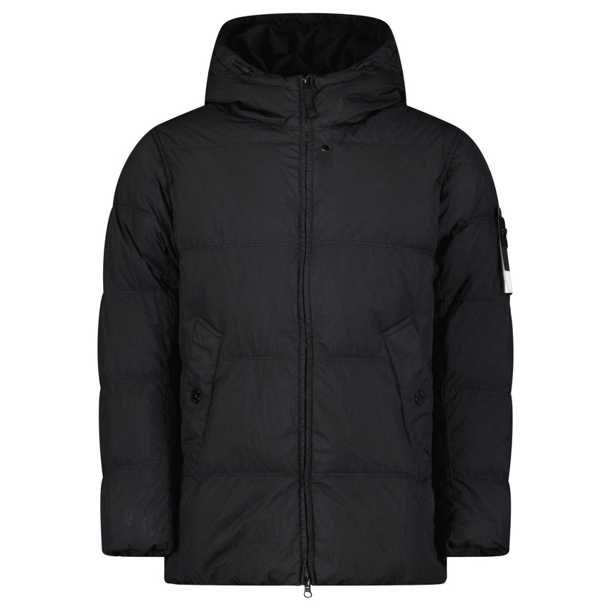 Stone Island Crinkle Reps NY Down Jacket in Black