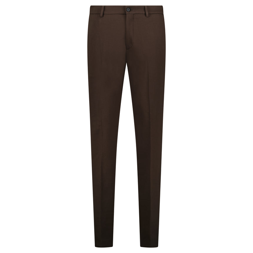 Berwich Komodo 'The Travel Fit' Trousers in Brown