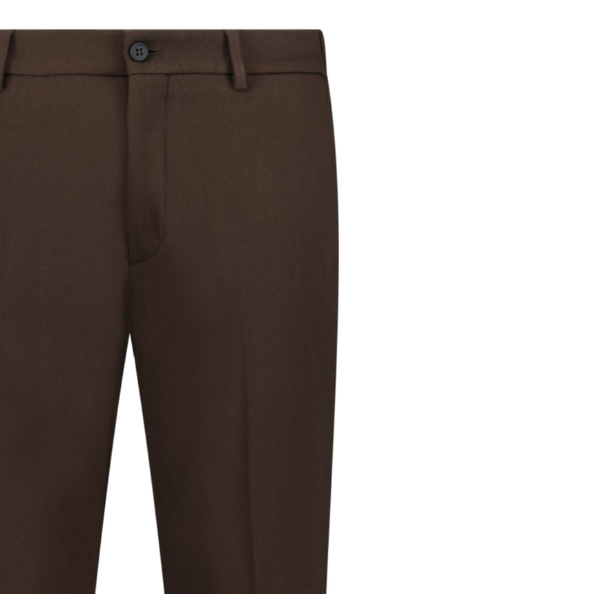 Berwich Komodo 'The Travel Fit' Trousers in Brown