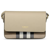 Burberry 'New Hampshire' Leather Shoulder Bag Mushroom
