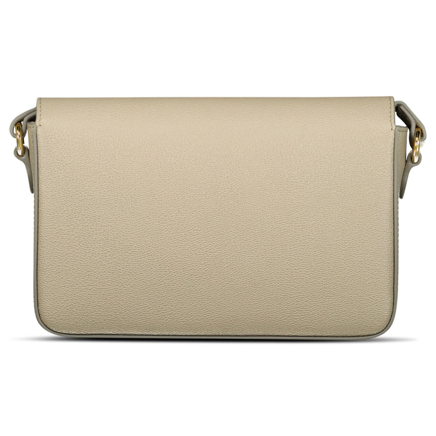 Burberry 'New Hampshire' Leather Shoulder Bag Mushroom