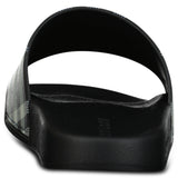Burberry Furley Check Canvas Sliders Black & White