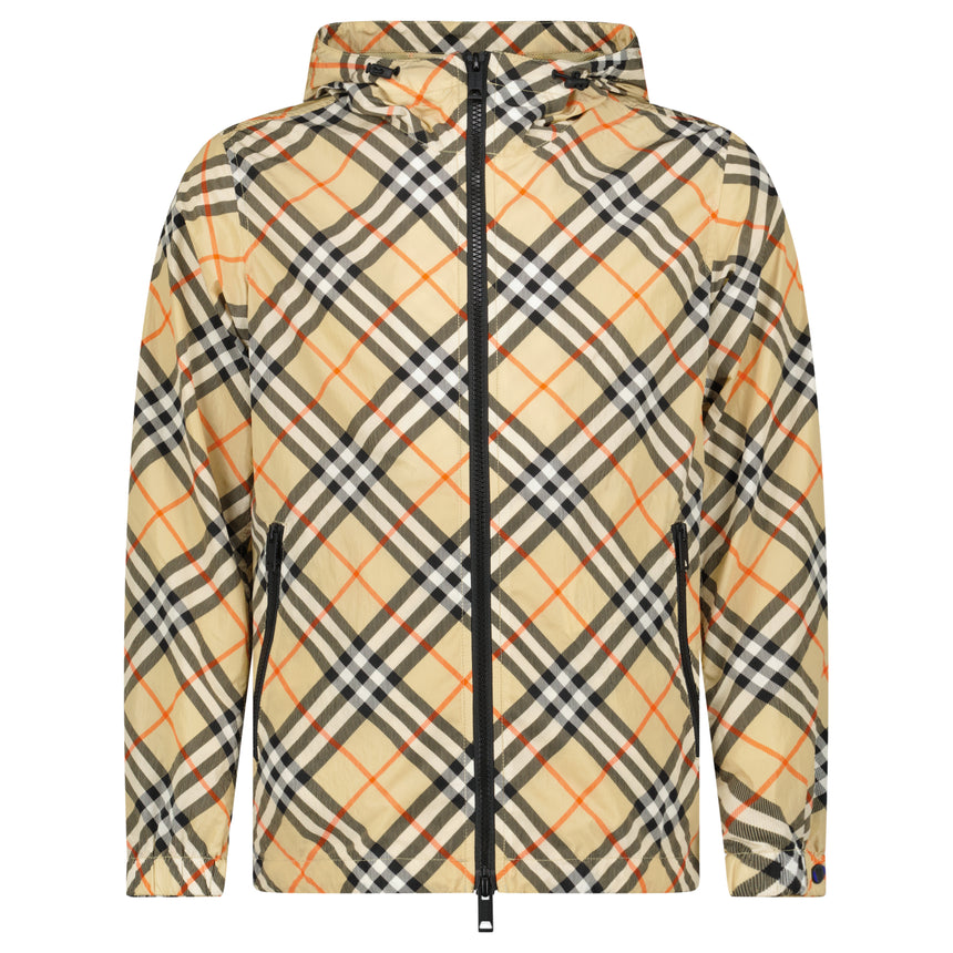 Burberry Stanford Check Jacket in Sand