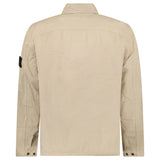 Stone Island Cotton Ripstop Zip Overshirt in Desert Beige