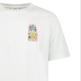 Casablanca Tennis Landscape Short Sleeve T-Shirt in White