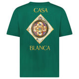 Casablanca 'Plafond Orné de Musique' Graphic-Print T-Shirt in Green