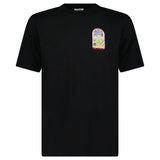 Casablanca Tennis Landscape Short Sleeve T-Shirt in Black