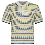 Casablanca Short Sleeve Polo Shirt in Multi Colour