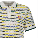 Casablanca Short Sleeve Polo Shirt in Multi Colour