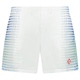 Casablanca Logo-Patch Swim Shorts in White