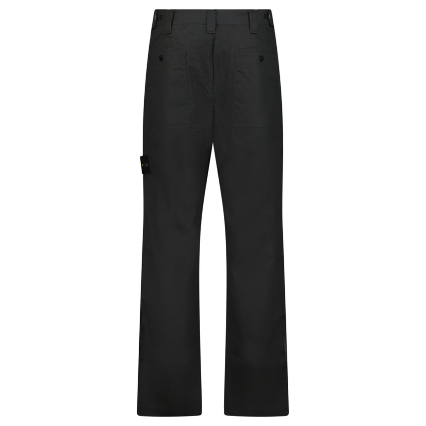 Stone Island Organic Cotton Ripstop Cargo Pants in Charcoal Grey