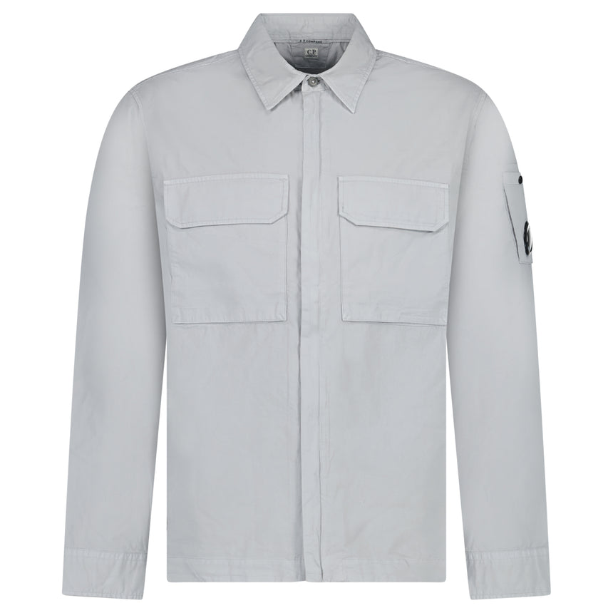 CP Company Gabardine Overshirt in Shadow Grey
