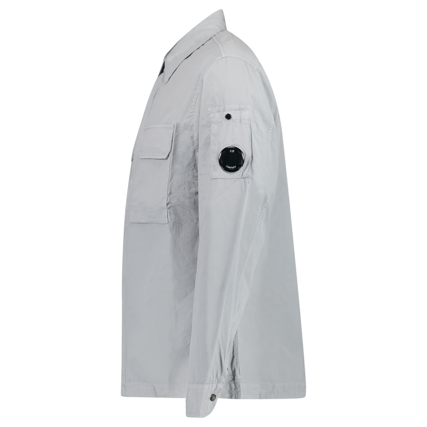 CP Company Gabardine Overshirt in Shadow Grey